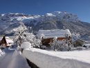 road to chalet chabrand in winter