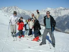 downhill ski and board french alps