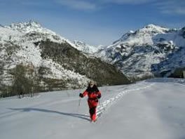 snowshoeing french alps