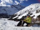 alpe de lauzet winter walk with dogs