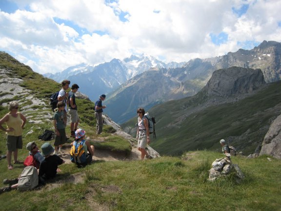 Stunning vistas abound when walking in the French Alps